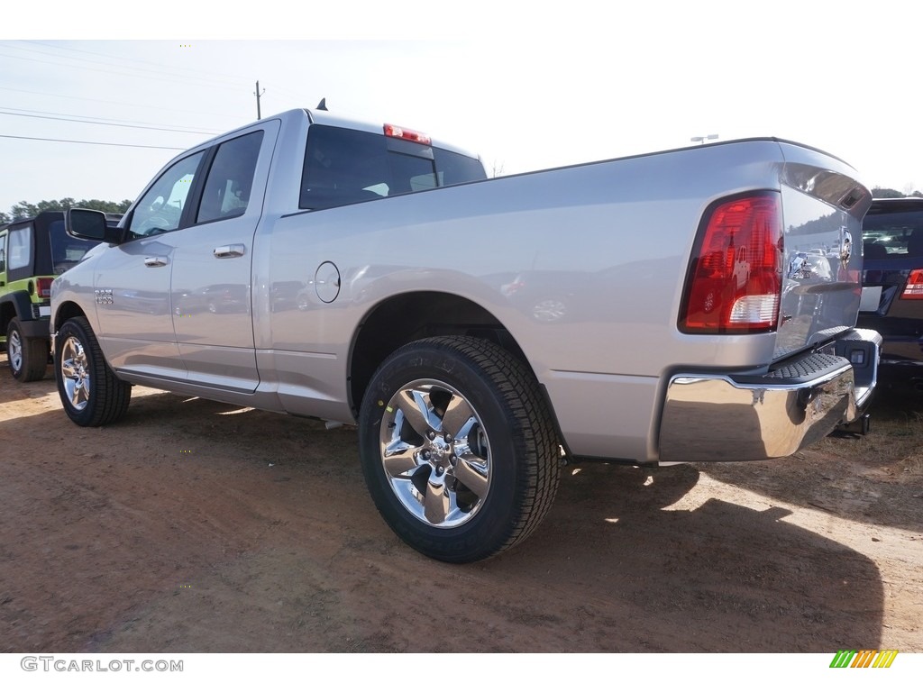 2017 1500 Big Horn Quad Cab - Bright Silver Metallic / Black/Diesel Gray photo #3