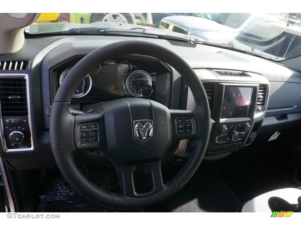 2017 1500 Big Horn Quad Cab - Bright Silver Metallic / Black/Diesel Gray photo #6