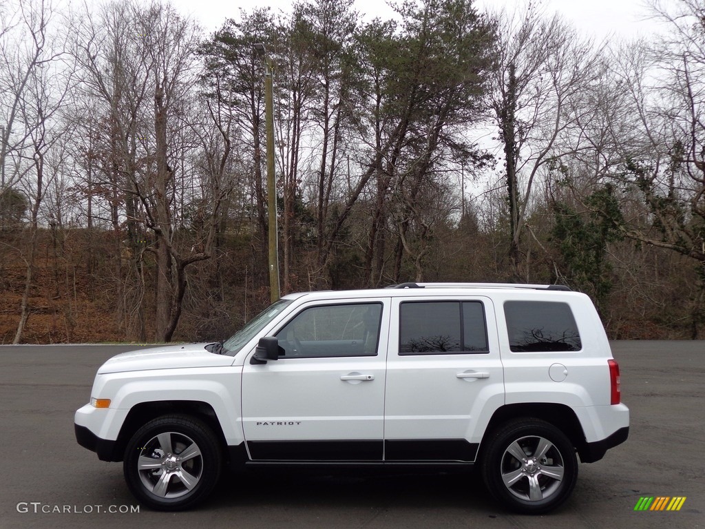 2017 Patriot High Altitude 4x4 - Bright White / Dark Slate Gray/Light Pebble Beige photo #1