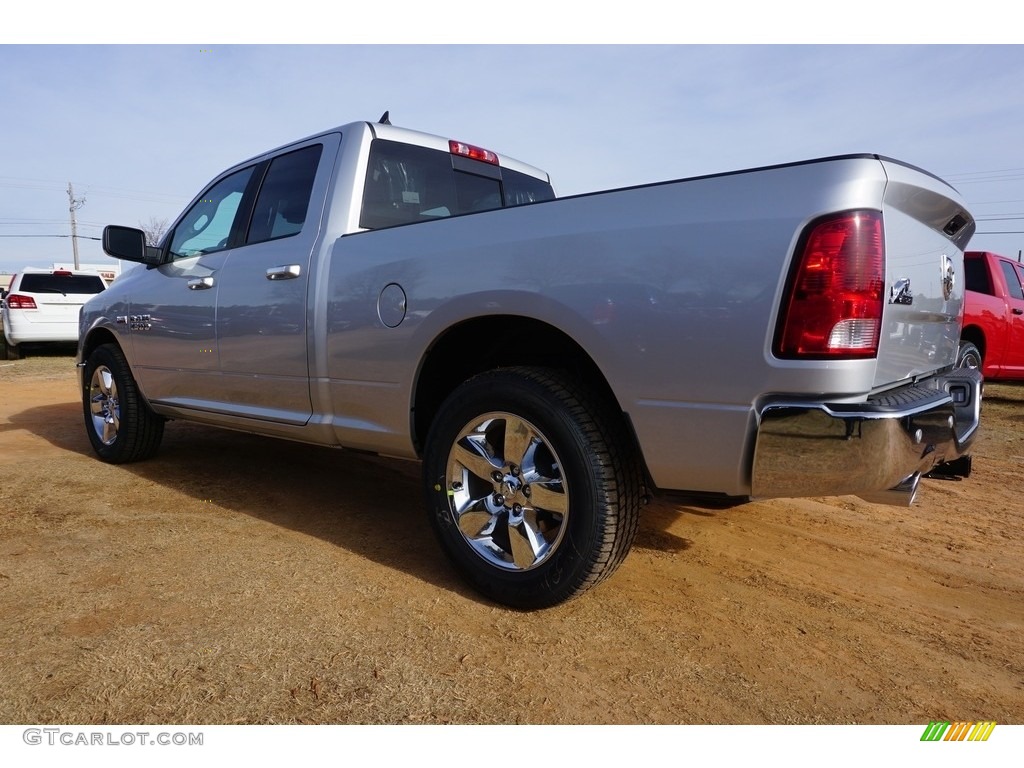 2017 1500 Big Horn Quad Cab - Bright Silver Metallic / Black/Diesel Gray photo #2