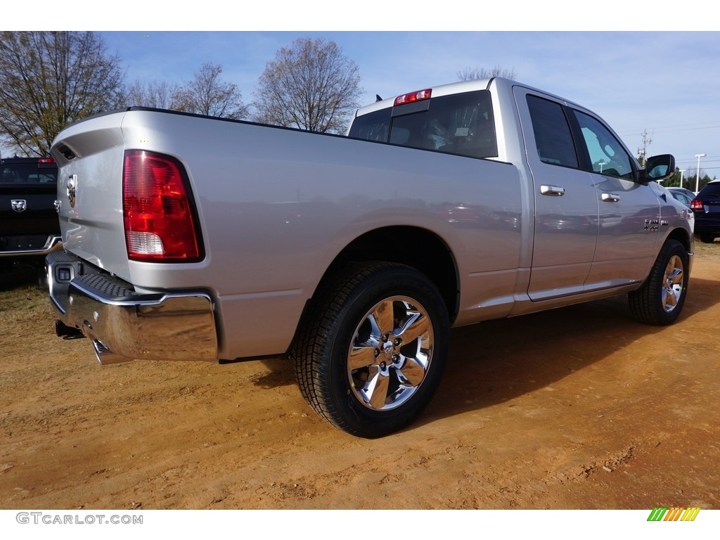 2017 1500 Big Horn Quad Cab - Bright Silver Metallic / Black/Diesel Gray photo #3