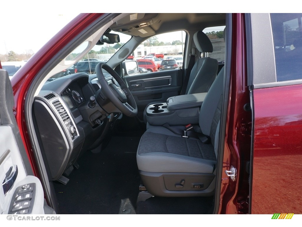 2017 1500 Big Horn Quad Cab - Delmonico Red Pearl / Black/Diesel Gray photo #7