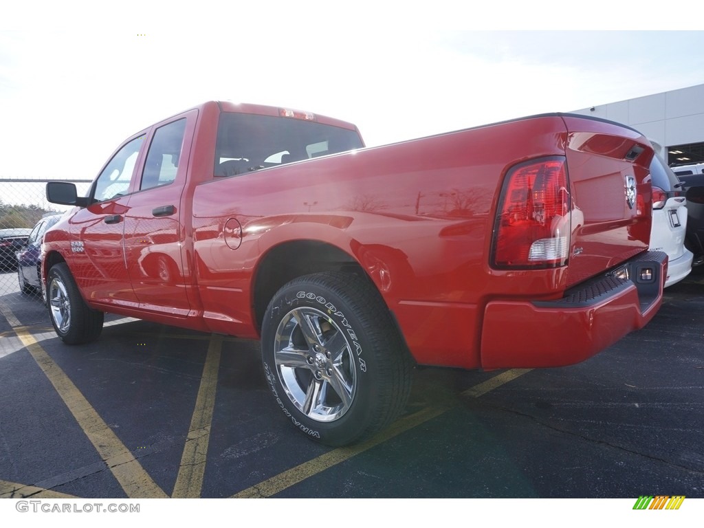 2017 1500 Express Quad Cab - Flame Red / Black/Diesel Gray photo #2