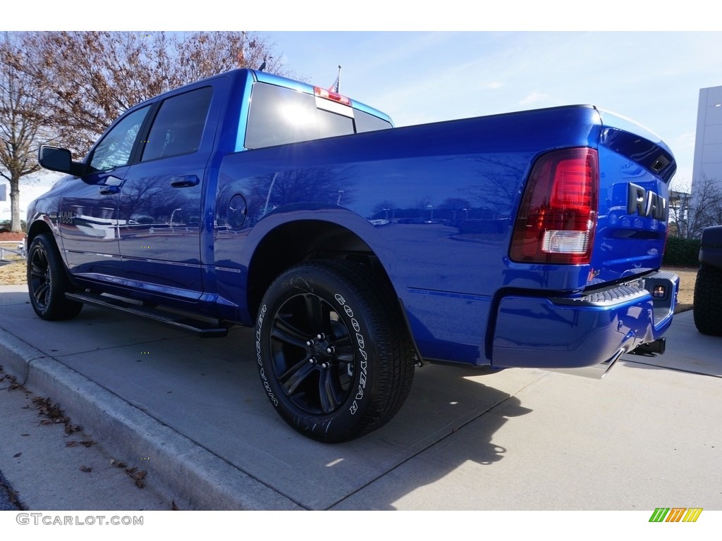 2017 1500 Sport Crew Cab - Blue Streak Pearl / Black/Diesel Gray photo #2