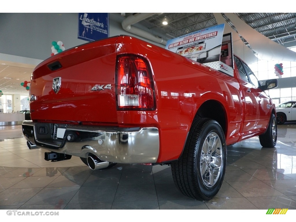 2017 1500 Big Horn Quad Cab 4x4 - Flame Red / Black/Diesel Gray photo #3