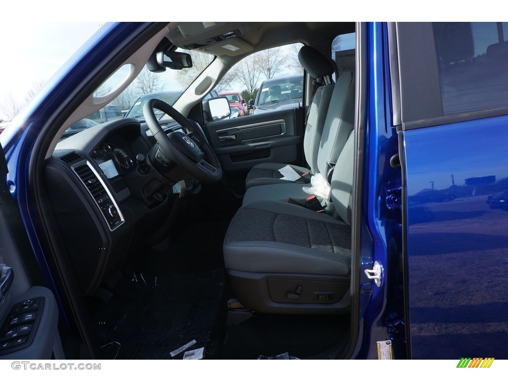 2017 1500 Big Horn Quad Cab 4x4 - Blue Streak Pearl / Black/Diesel Gray photo #7