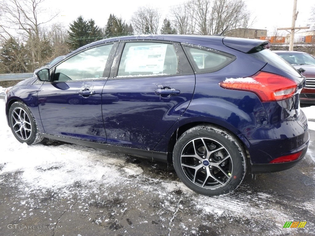 2017 Focus SEL Hatch - Kona Blue / Charcoal Black photo #4