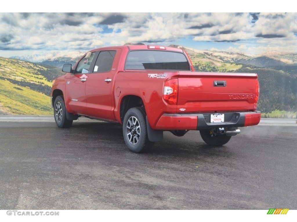 2017 Tundra Limited CrewMax 4x4 - Barcelona Red Metallic / Black photo #3