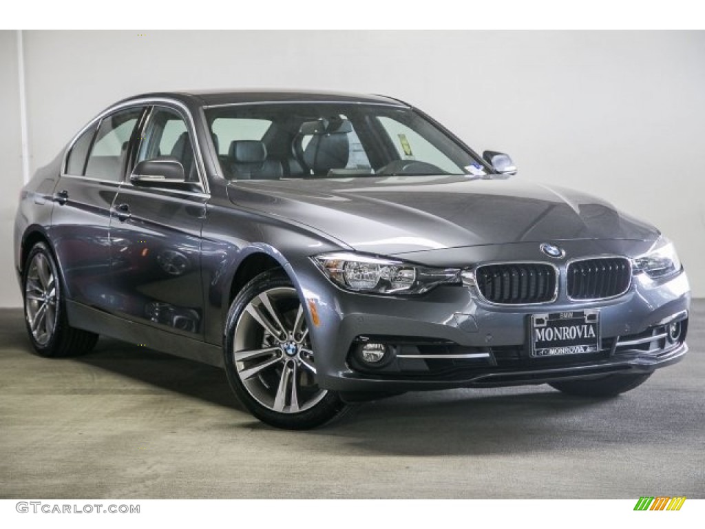 2017 3 Series 330i Sedan - Mineral Grey Metallic / Black photo #12