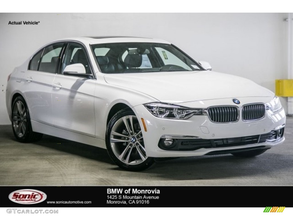 2017 3 Series 328d Sedan - Alpine White / Black photo #1