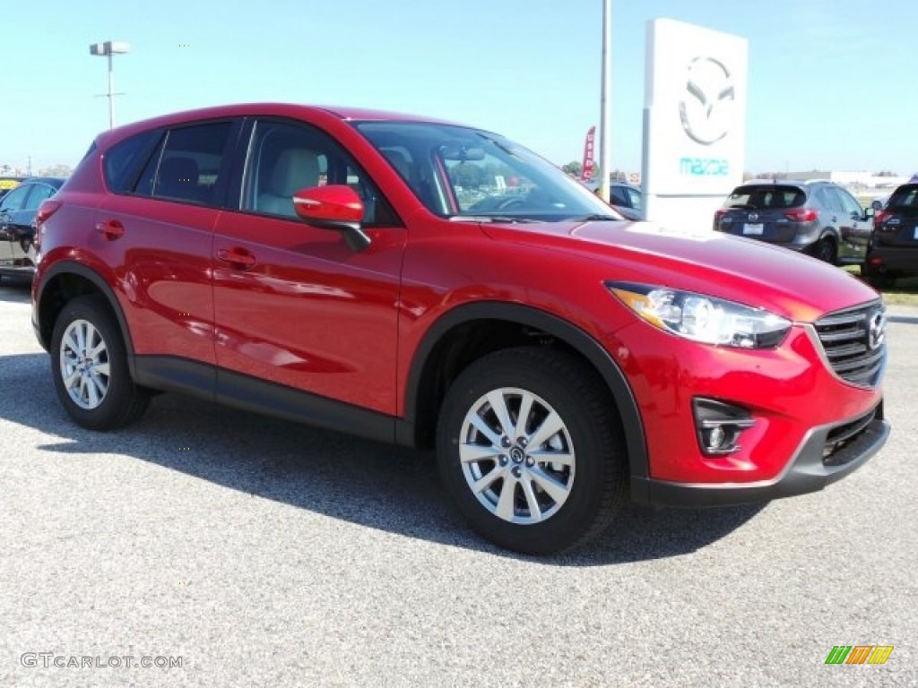 2016 CX-5 Touring - Soul Red Metallic / Sand photo #4