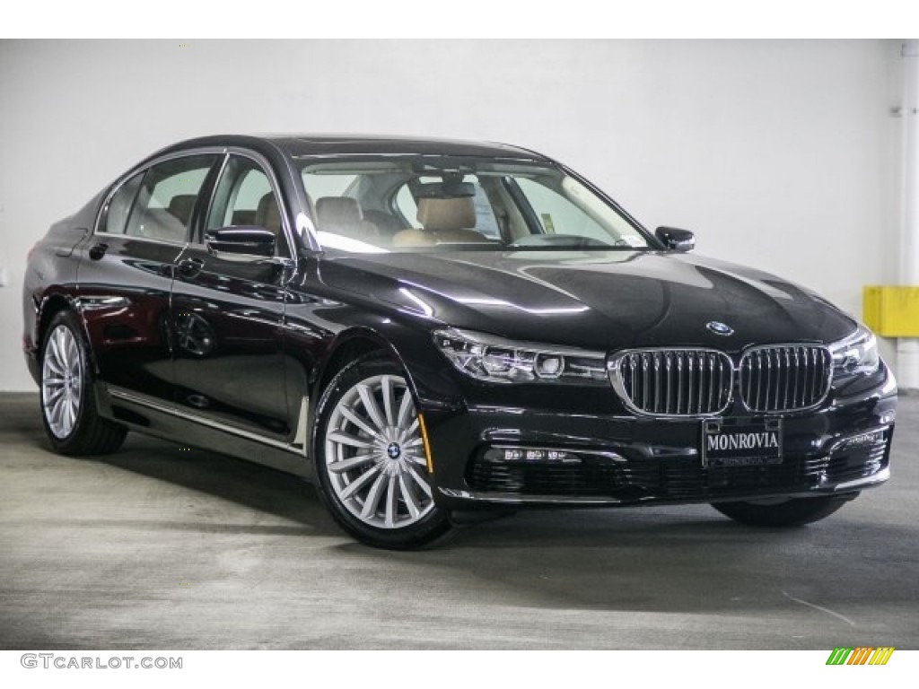 2017 7 Series 740i Sedan - Black Sapphire Metallic / Cognac photo #12