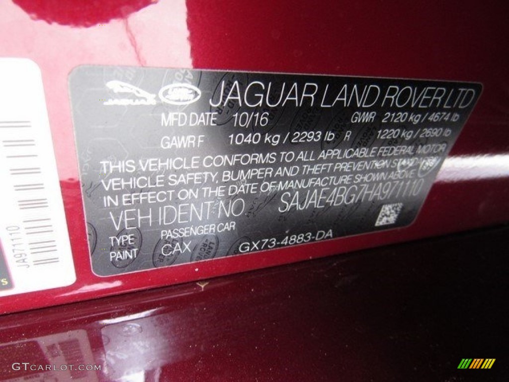 2017 XE 25t Prestige - Odyssey Red / Jet photo #21