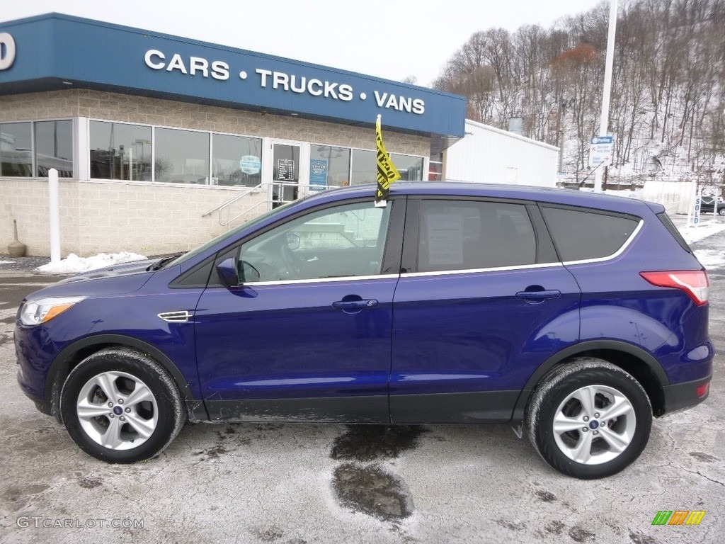 2014 Escape SE 1.6L EcoBoost 4WD - Deep Impact Blue / Charcoal Black photo #7