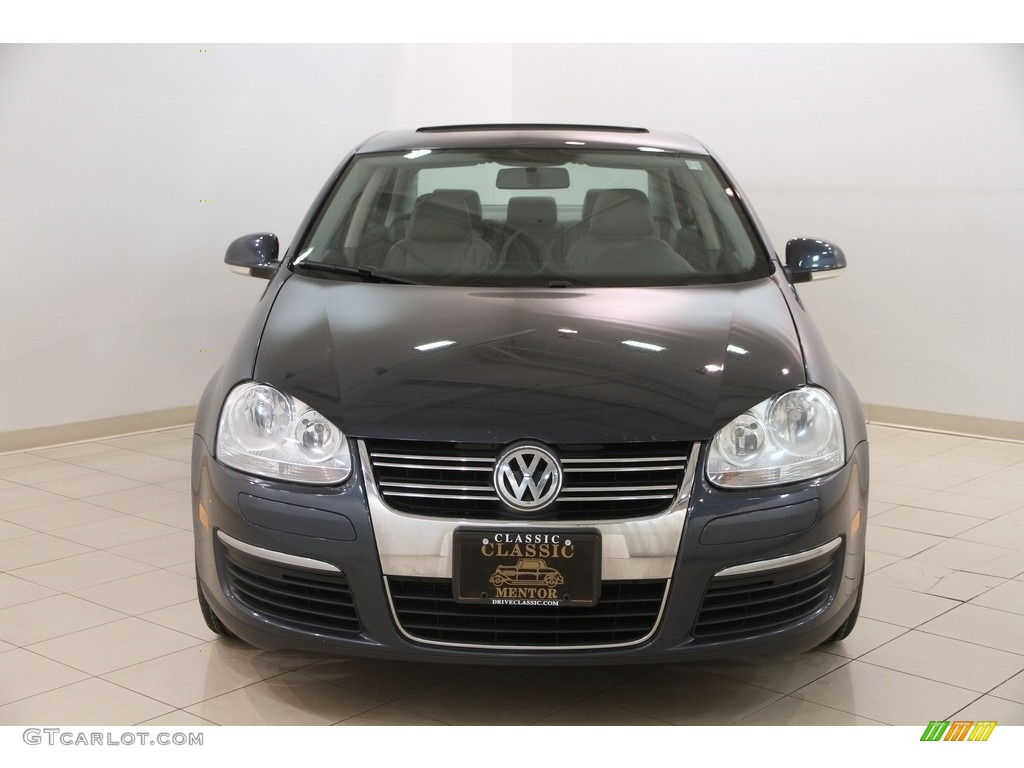 2008 Jetta SE Sedan - Blue Graphite Metallic / Art Grey photo #2