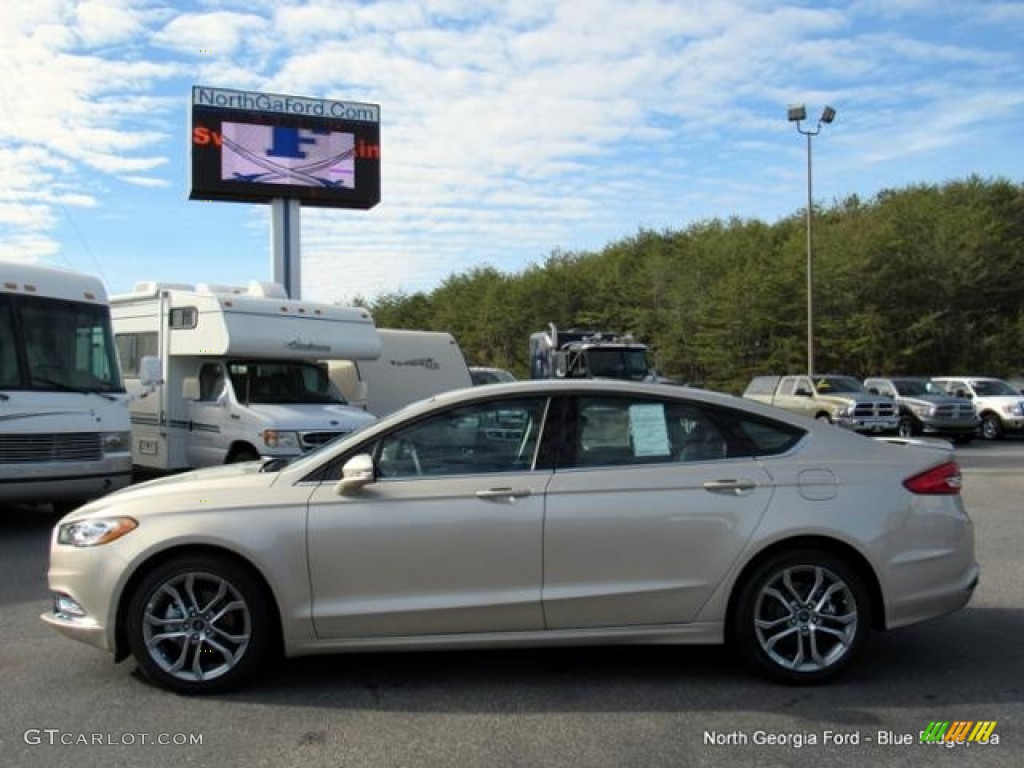 2017 Fusion SE - White Gold / Ebony photo #2