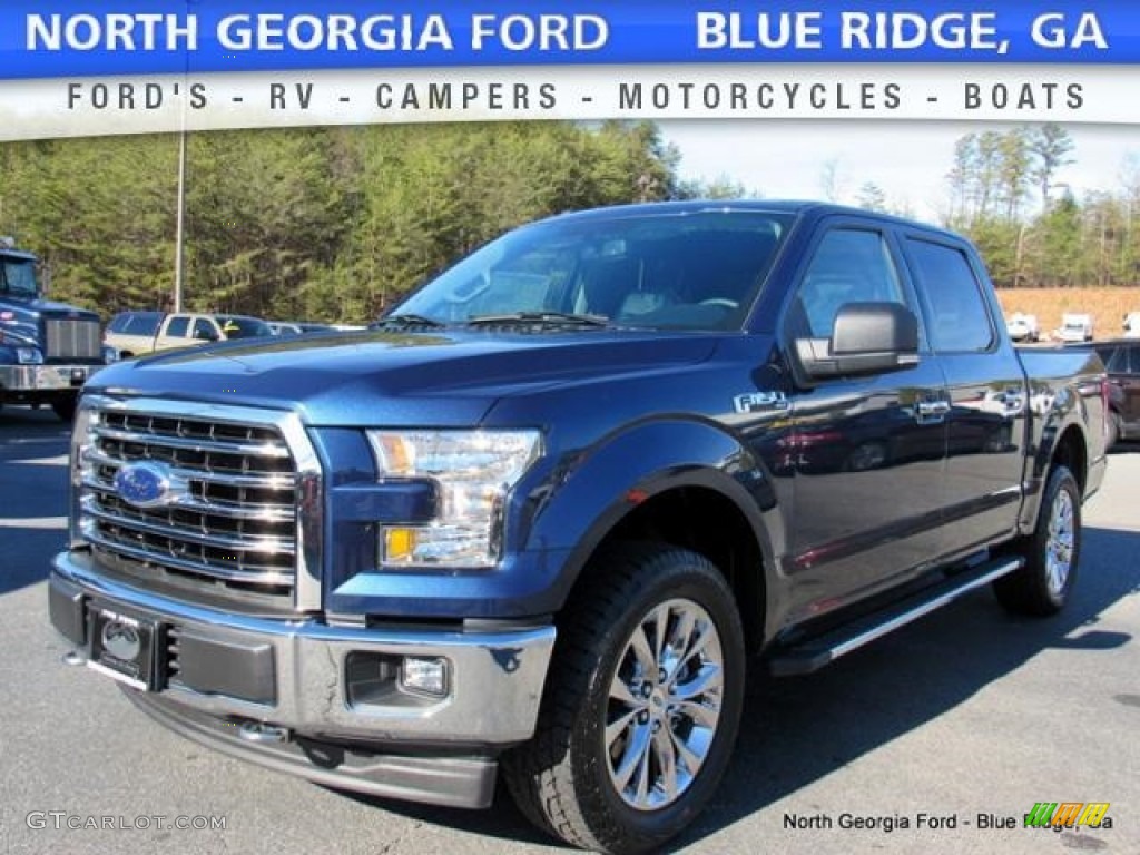 2017 F150 XLT SuperCrew 4x4 - Blue Jeans / Earth Gray photo #1
