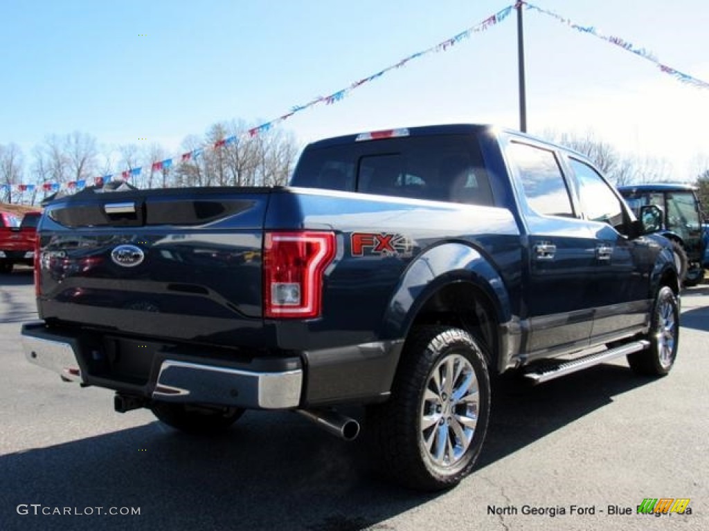 2017 F150 XLT SuperCrew 4x4 - Blue Jeans / Earth Gray photo #5