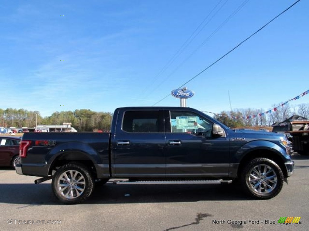 2017 F150 XLT SuperCrew 4x4 - Blue Jeans / Earth Gray photo #6