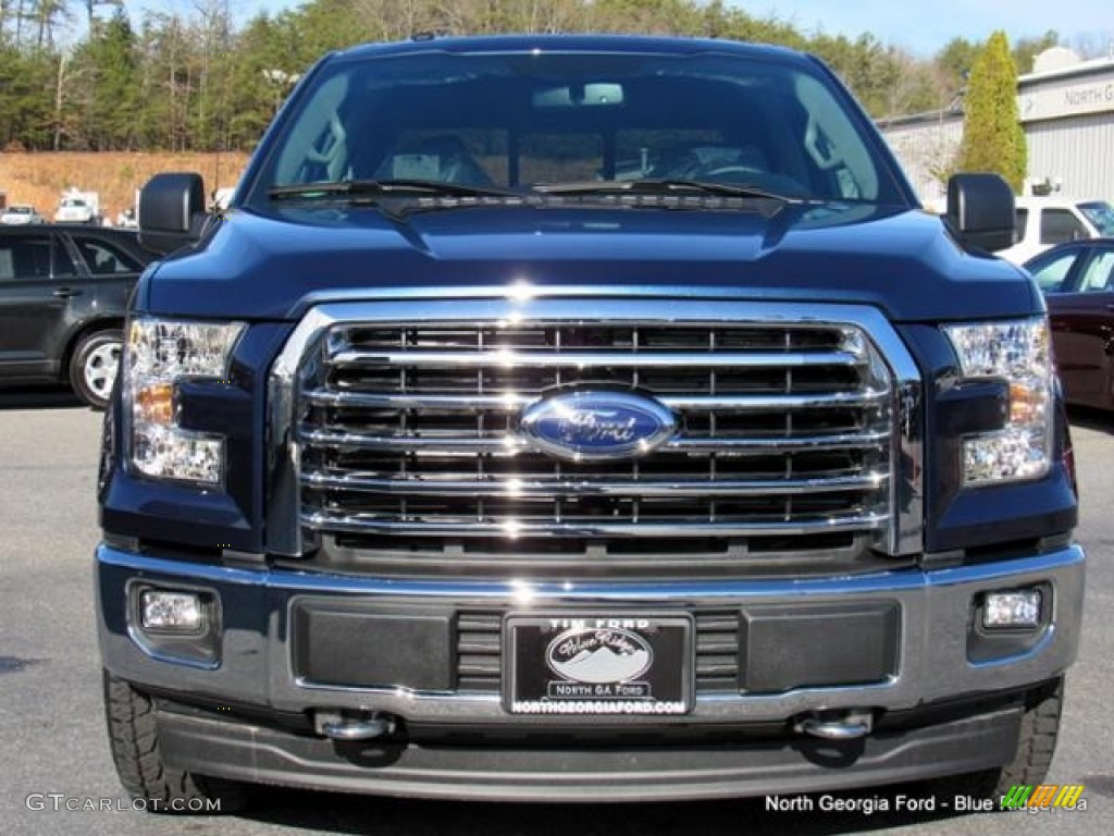 2017 F150 XLT SuperCrew 4x4 - Blue Jeans / Earth Gray photo #8