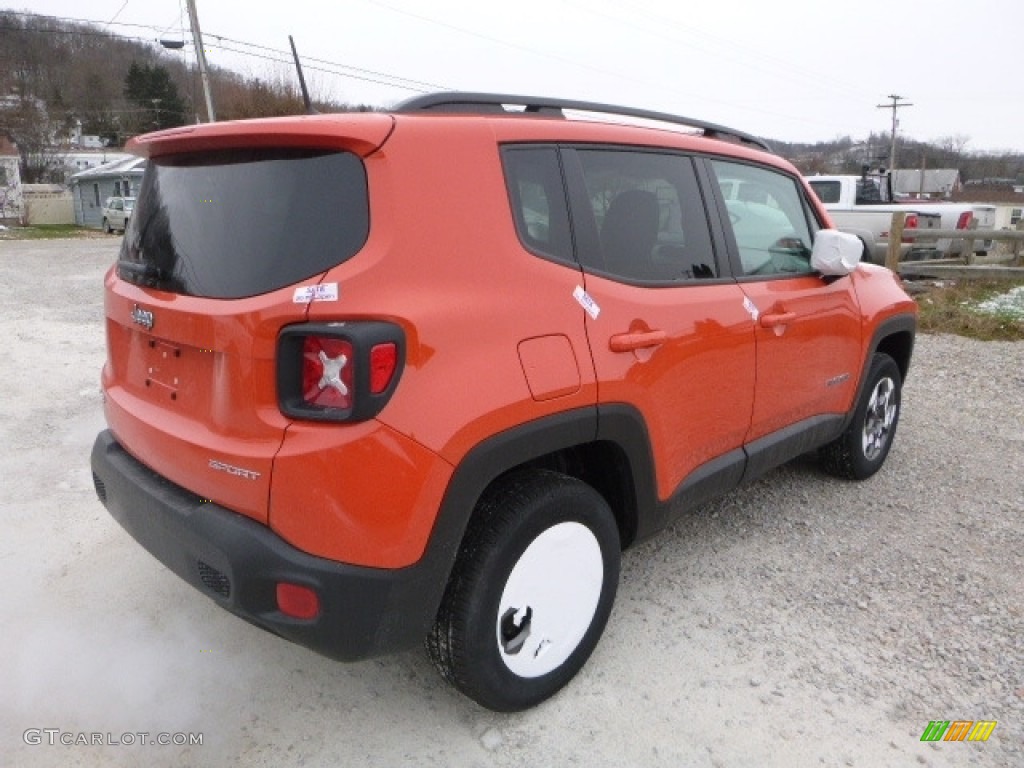 2017 Renegade Sport 4x4 - Omaha Orange / Black photo #6