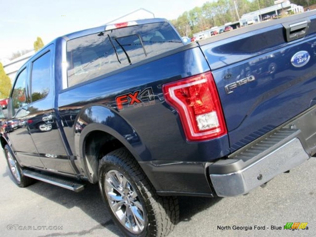 2017 F150 XLT SuperCrew 4x4 - Blue Jeans / Earth Gray photo #37