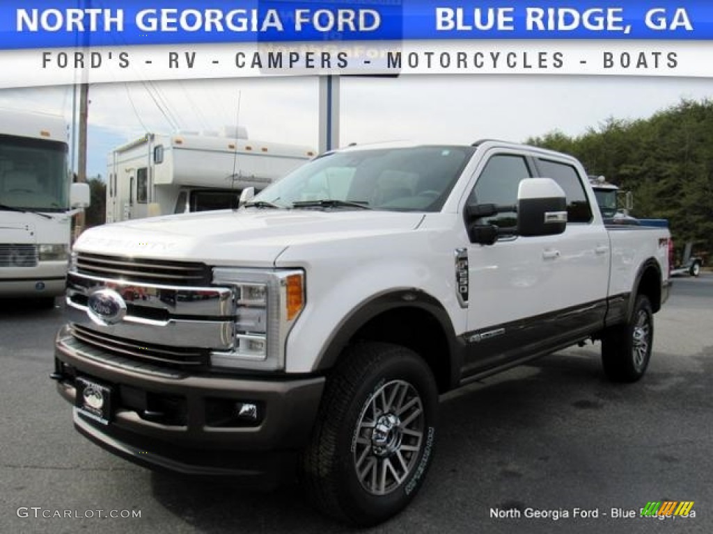 White Platinum Ford F250 Super Duty