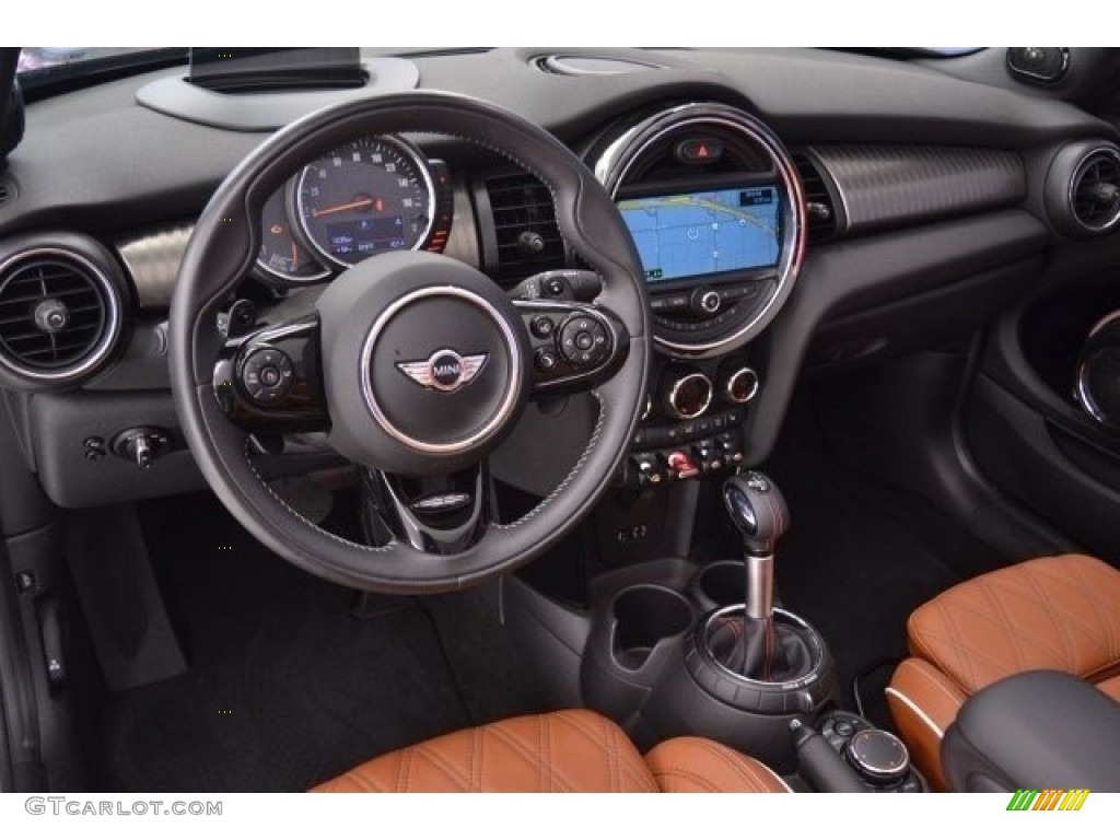 2016 Mini Convertible Cooper S Chesterfield/Malt Brown Dashboard Photo #117624360