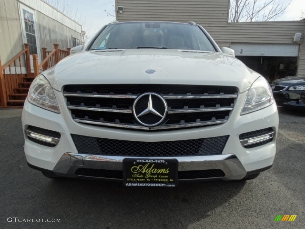 2012 ML 350 4Matic - Diamond White Metallic / Almond Beige photo #2