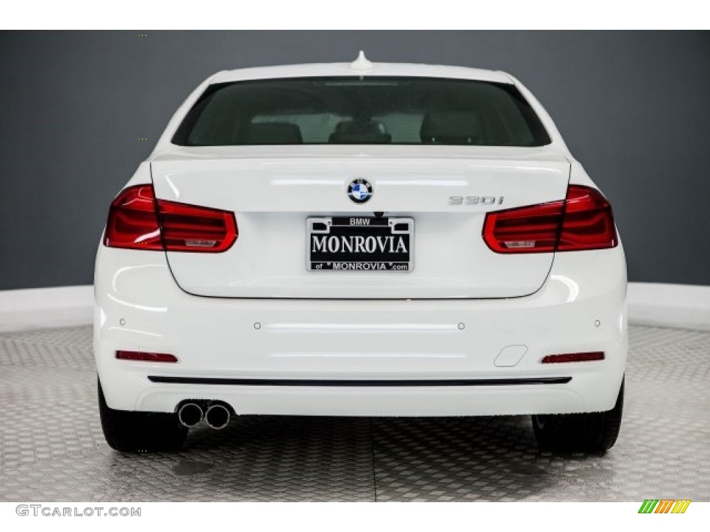 2017 3 Series 330i Sedan - Alpine White / Black photo #4