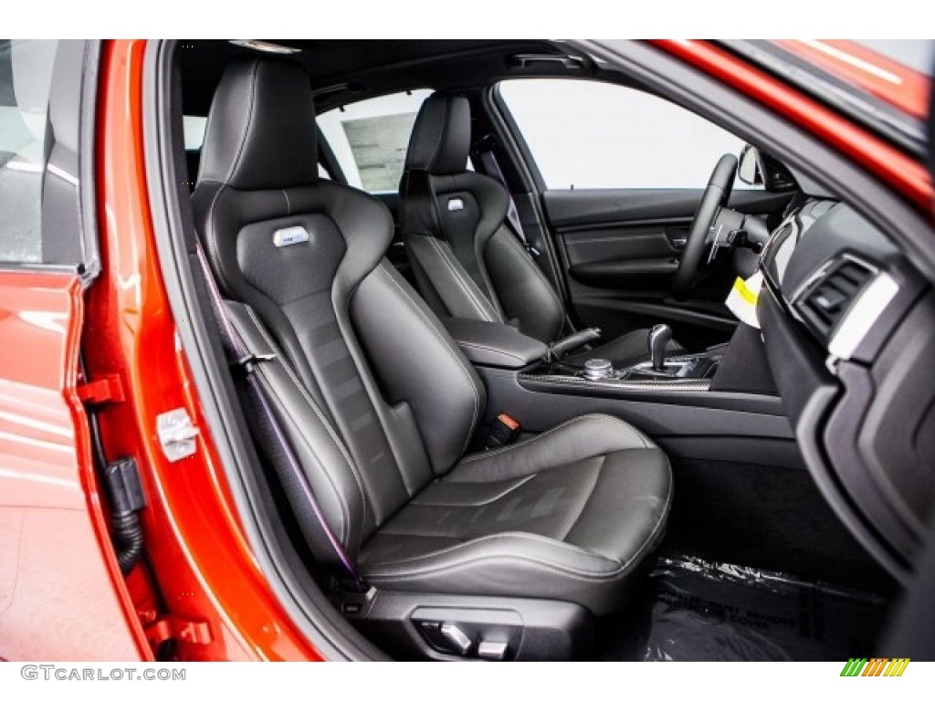 Black Interior 2017 BMW M3 Sedan Photo #117627258