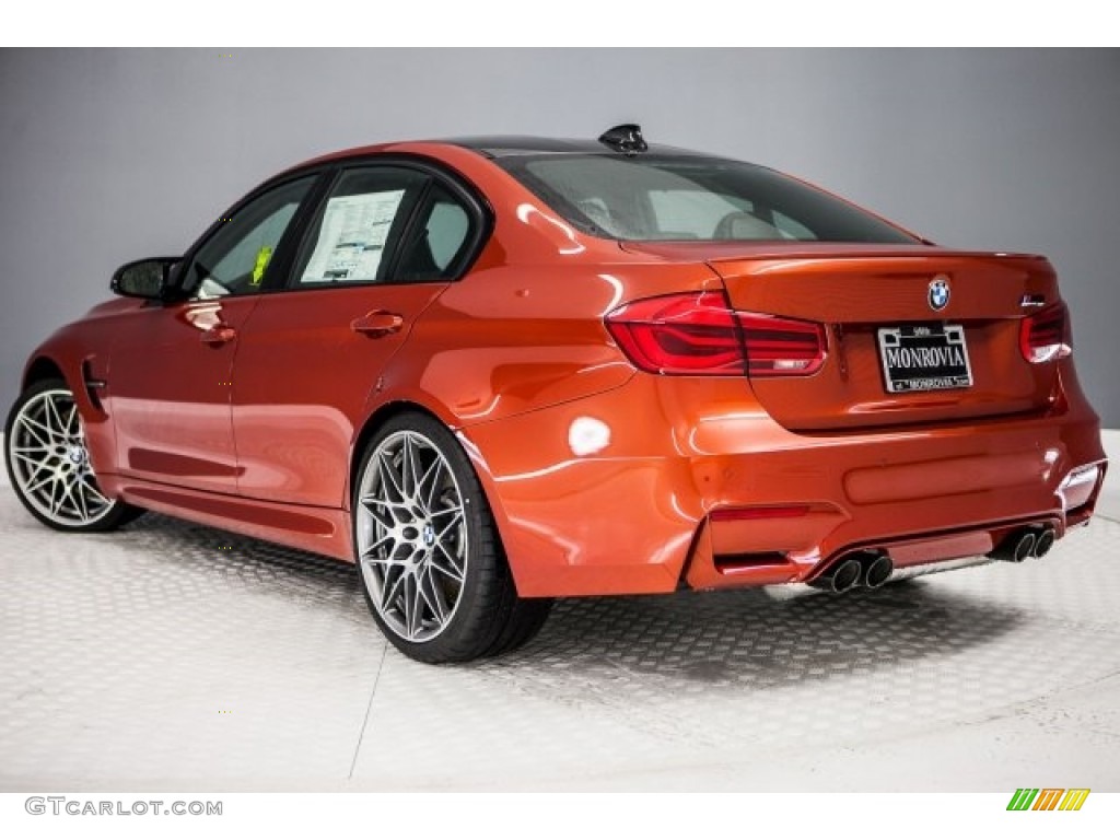 2017 M3 Sedan - Sakhir Orange II Metallic / Black photo #3