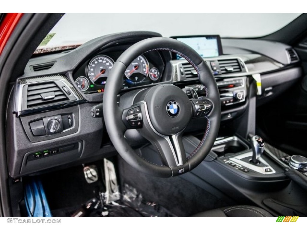 2017 BMW M3 Sedan Black Dashboard Photo #117627339