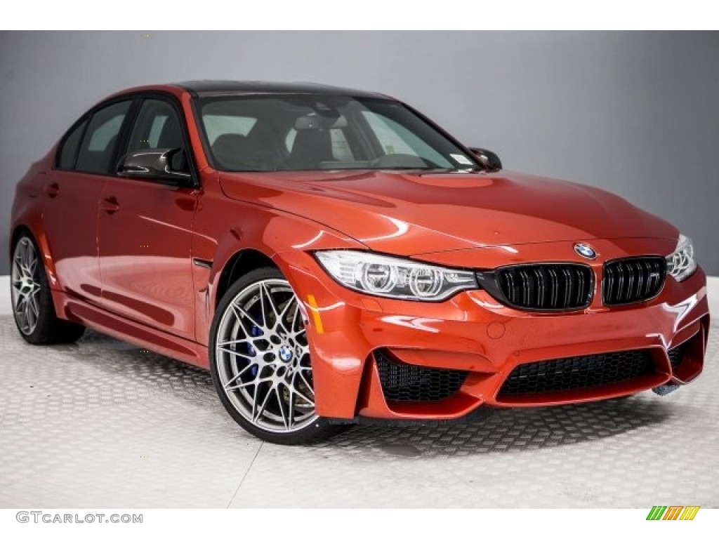 Sakhir Orange II Metallic 2017 BMW M3 Sedan Exterior Photo #117627459