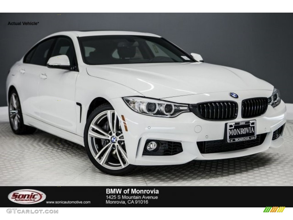 2017 4 Series 440i Gran Coupe - Alpine White / Black photo #1