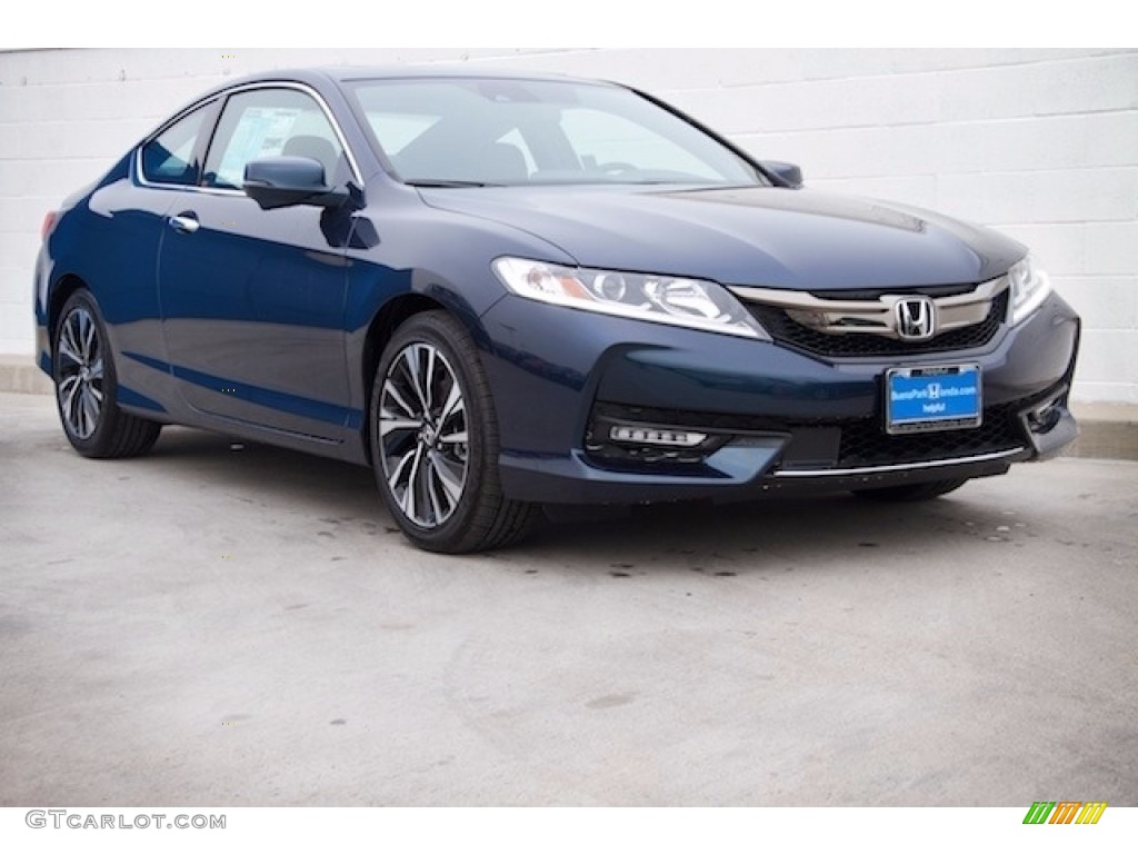 2017 Deep Blue Opal Metallic Honda Accord Ex L Coupe 117630123 2017 Accord Ex L Coupe Deep Blue Opal Metallic Black Photo 1