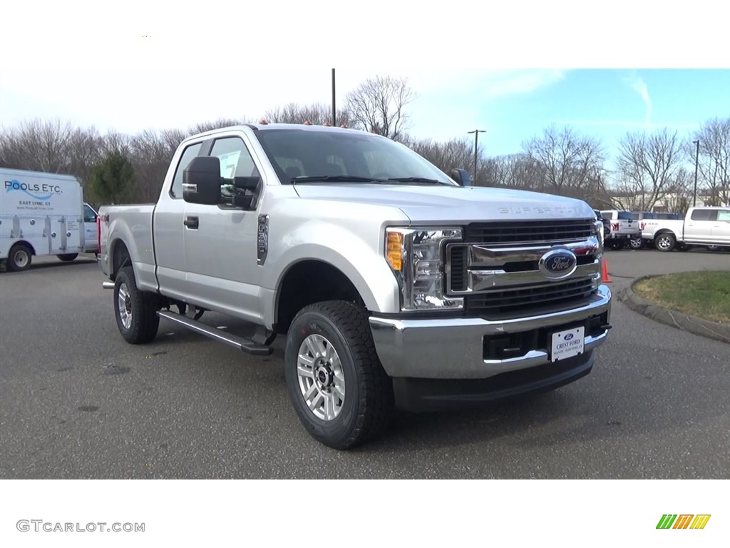 2017 F350 Super Duty XL SuperCab 4x4 - Ingot Silver / Medium Earth Gray photo #1