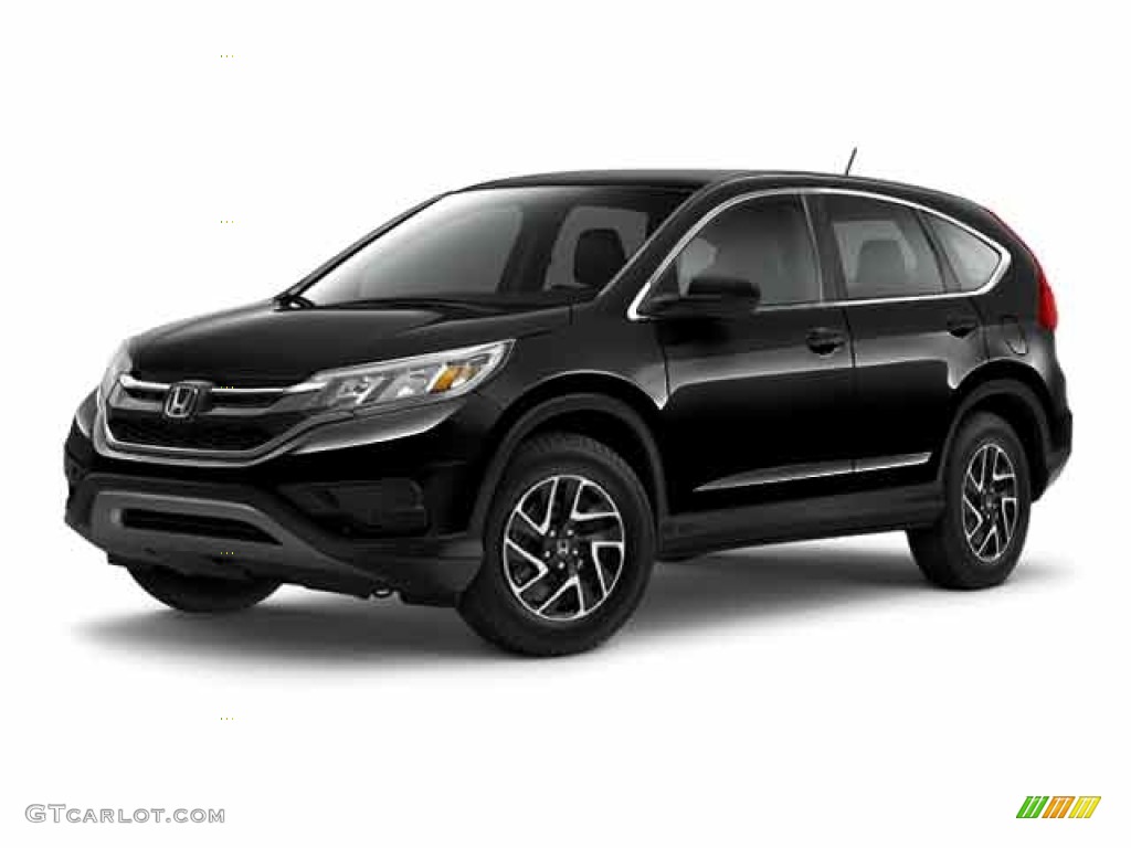 2016 CR-V SE - Crystal Black Pearl / Black photo #19