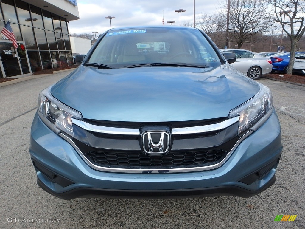 2015 CR-V LX AWD - Mountain Air Metallic / Beige photo #9