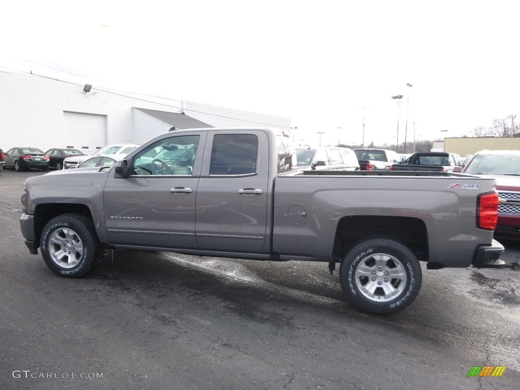 2017 Silverado 1500 LT Double Cab 4x4 - Pepperdust Metallic / Jet Black photo #8