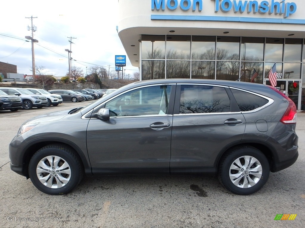 2014 CR-V EX AWD - Polished Metal Metallic / Gray photo #2