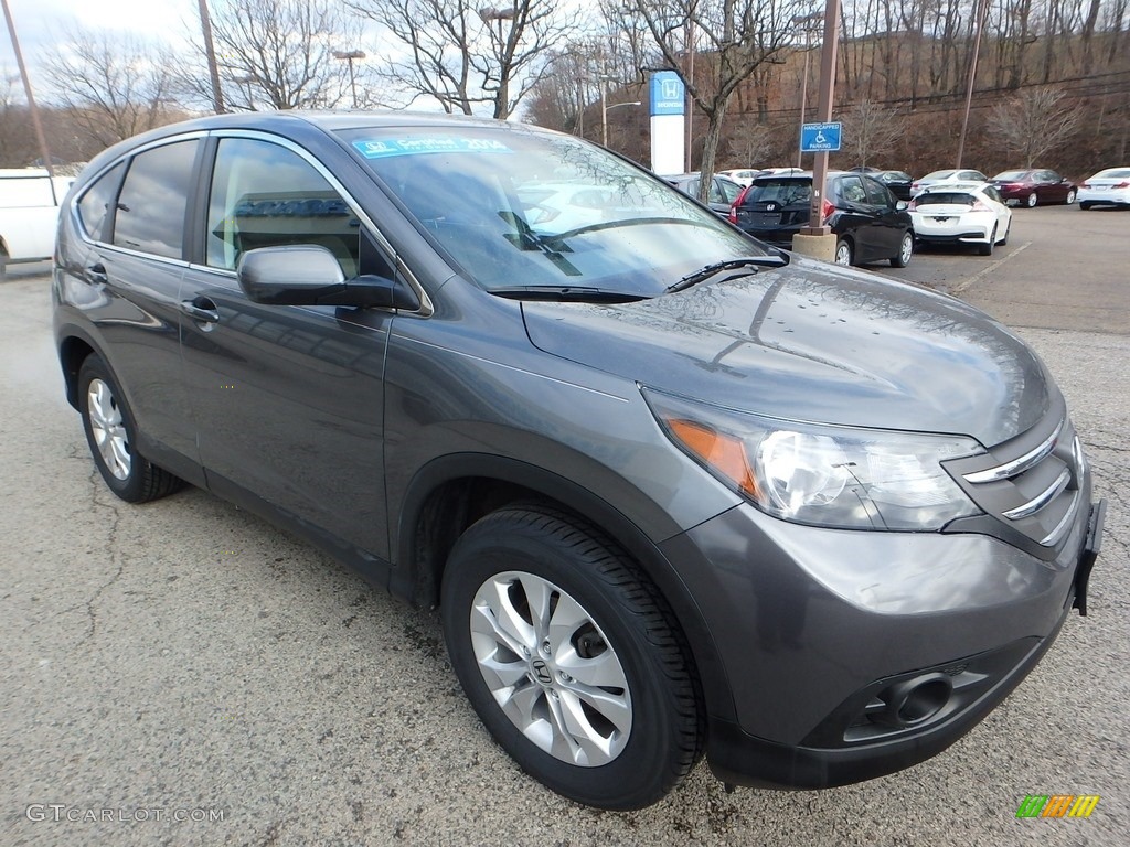 2014 CR-V EX AWD - Polished Metal Metallic / Gray photo #8