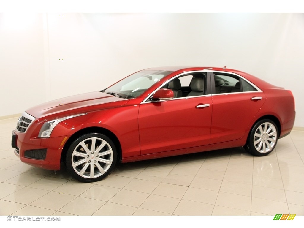 Red Obsession Tintcoat 2014 Cadillac ATS 2.0L Turbo AWD Exterior Photo #117638835
