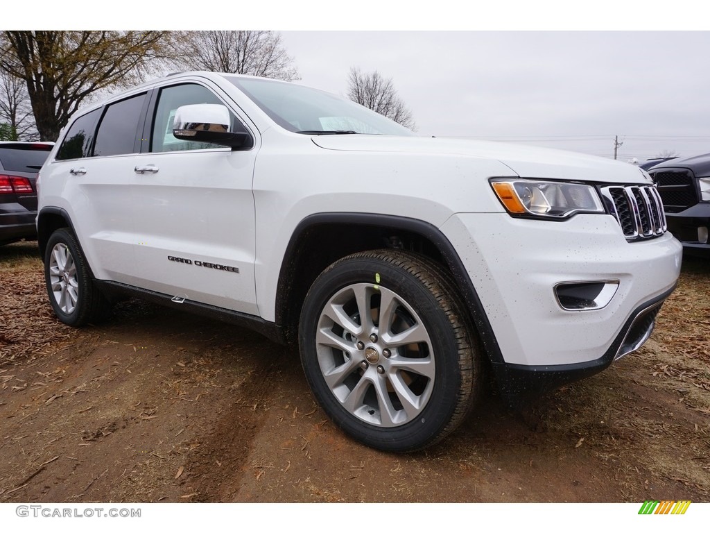 2017 Grand Cherokee Limited - Bright White / Black/Light Frost Beige photo #4
