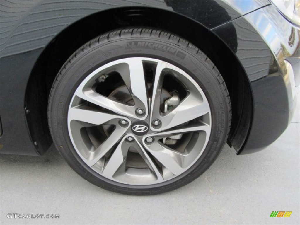 2014 Elantra Limited Sedan - Black / Black photo #6