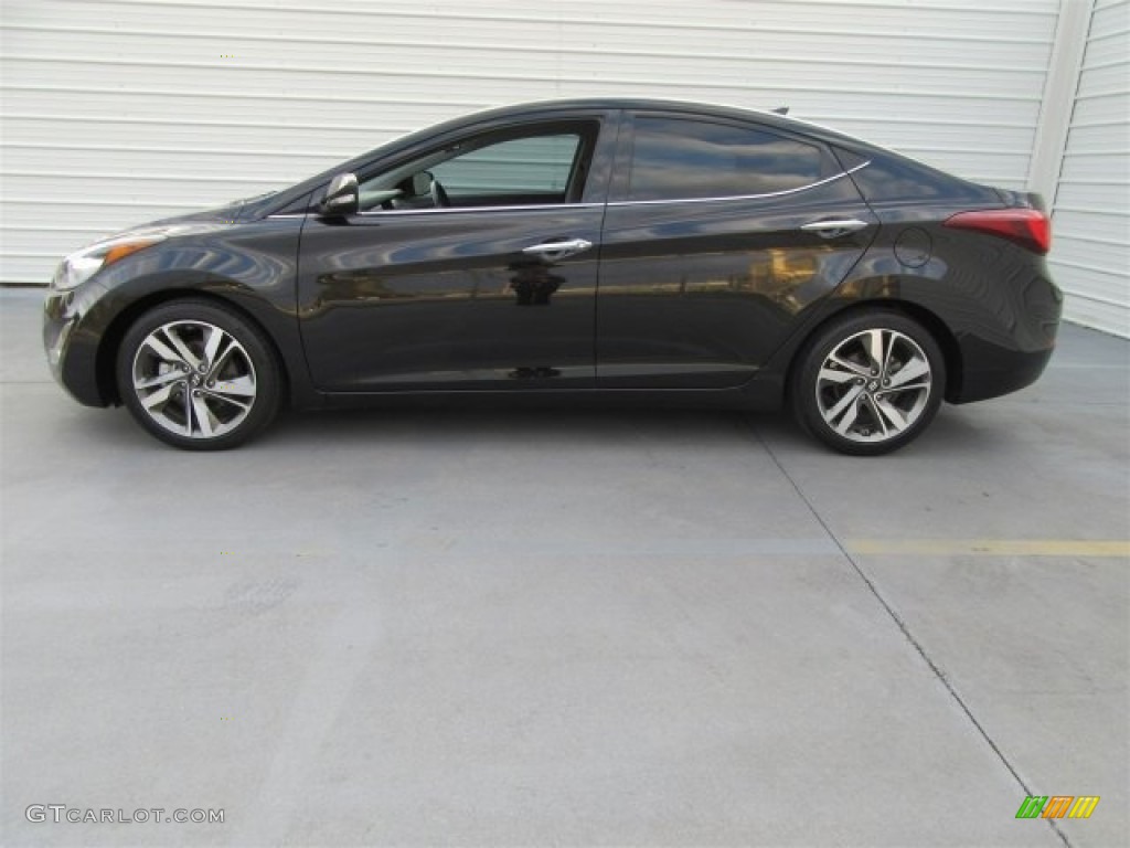 2014 Elantra Limited Sedan - Black / Black photo #11