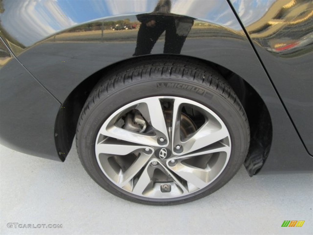 2014 Elantra Limited Sedan - Black / Black photo #13