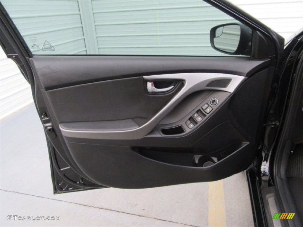 2014 Elantra Limited Sedan - Black / Black photo #14