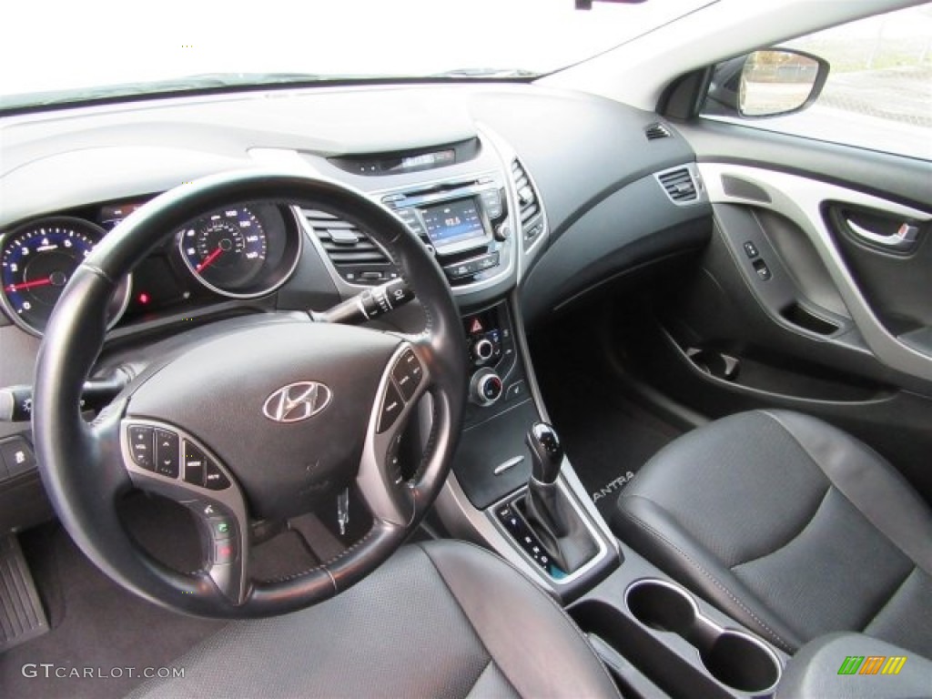 2014 Elantra Limited Sedan - Black / Black photo #16