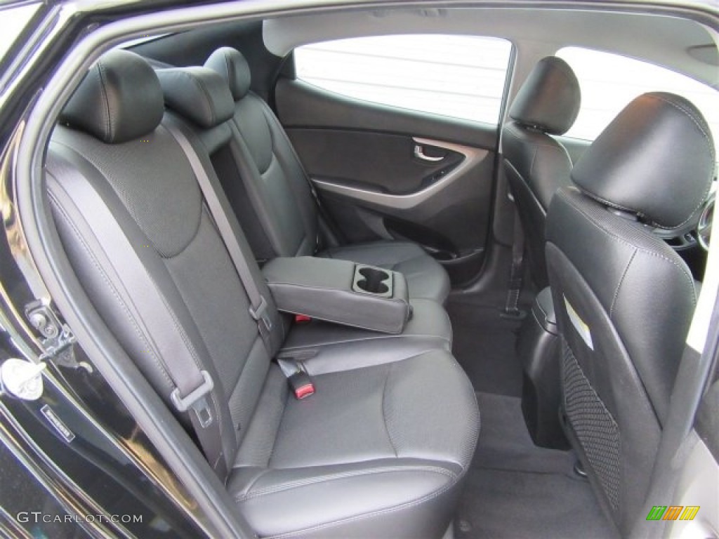 2014 Elantra Limited Sedan - Black / Black photo #33